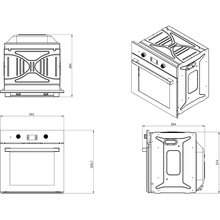 Духовой шкаф JANTAR GSK 6015 WH