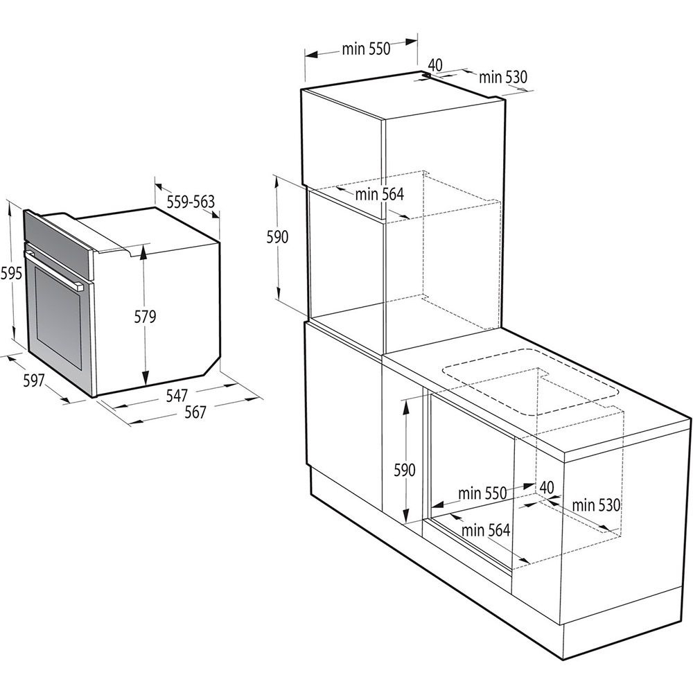 Духовой шкаф GORENJE BOPE 759 B (EVP7P41-421I) Цвет черный