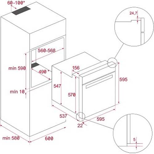 Духова шафа TEKA HLB 8510 P BL (111000046) Колір чорний