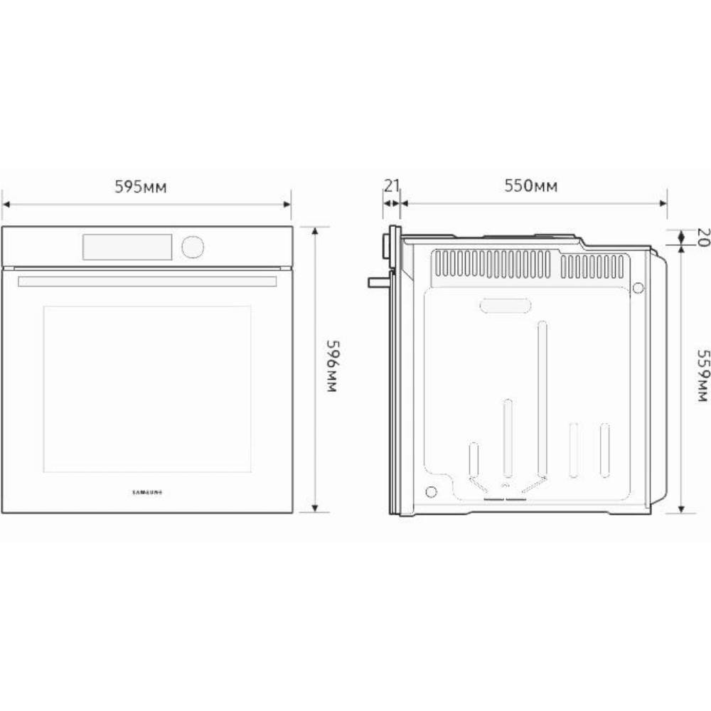 Покупка Духовой шкаф SAMSUNG NV7B4245VAK/WT