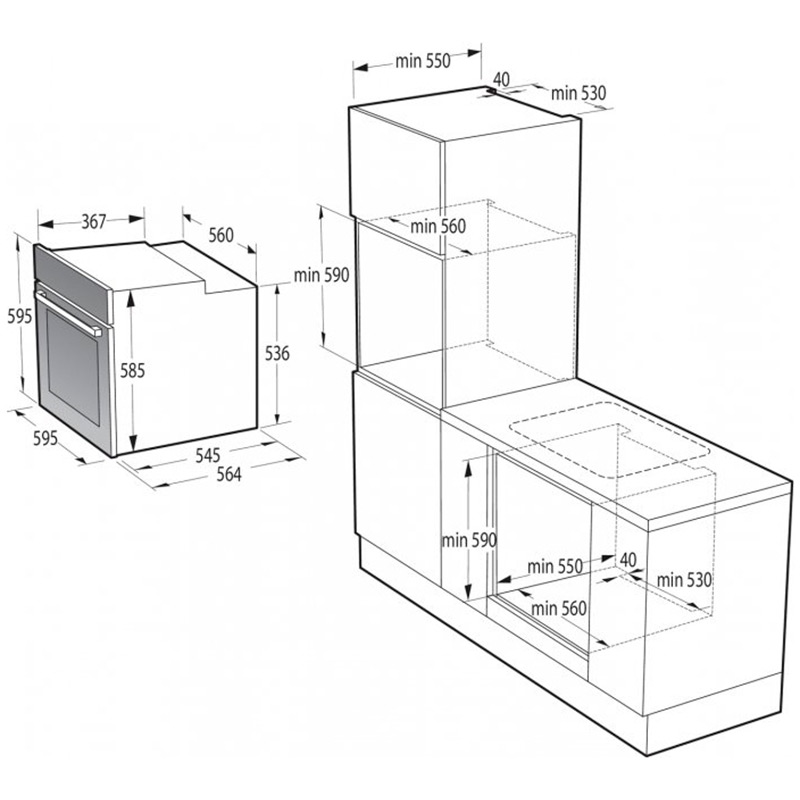 Фото Духовой шкаф GORENJE BSA 6737 E15X (BO3SA7C02-1)