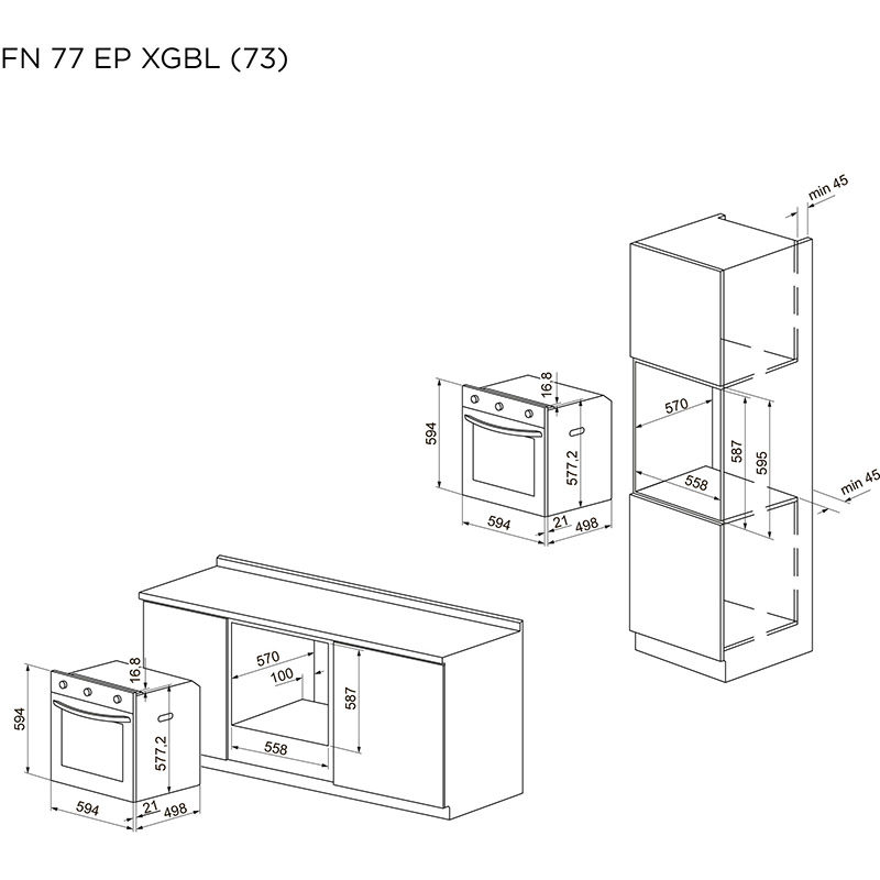 Покупка Духова шафа PYRAMIDA FN 77 EP XGBL (73)