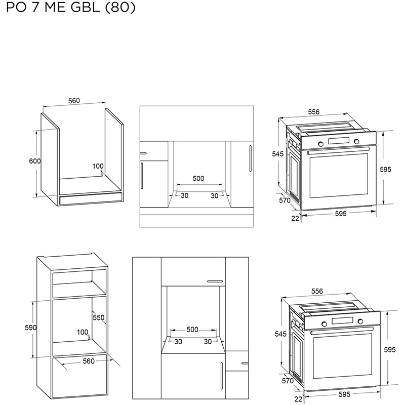 Замовити Духова шафа PYRAMIDA PO 7 ME XGBL (80)