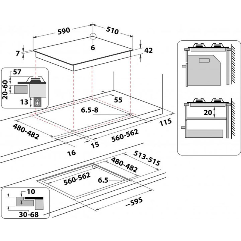 В Фокстрот Комплект WHIRLPOOL_AKZM8420NB + GOS 6415/NB1