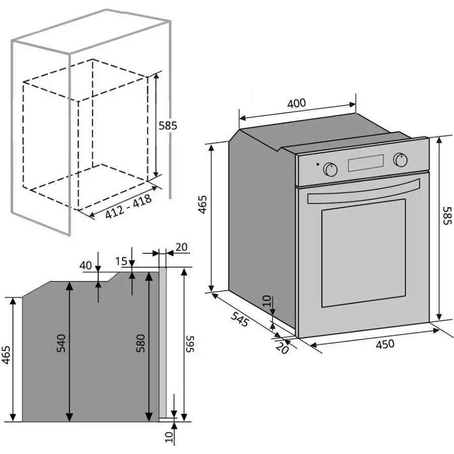 Заказать Духовой шкаф VENTOLUX RICHMOND 6 TC BK