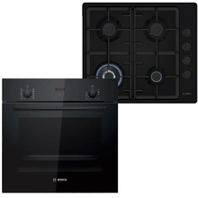 Комплект BOSCH духовой шкаф HBF512BB1T + газовая варочная поверхность PBH6C6K90R