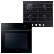комплект SAMSUNG духова шафа NV68A1110BB/WT + газова варильна поверхня NA64H3010AK/WT