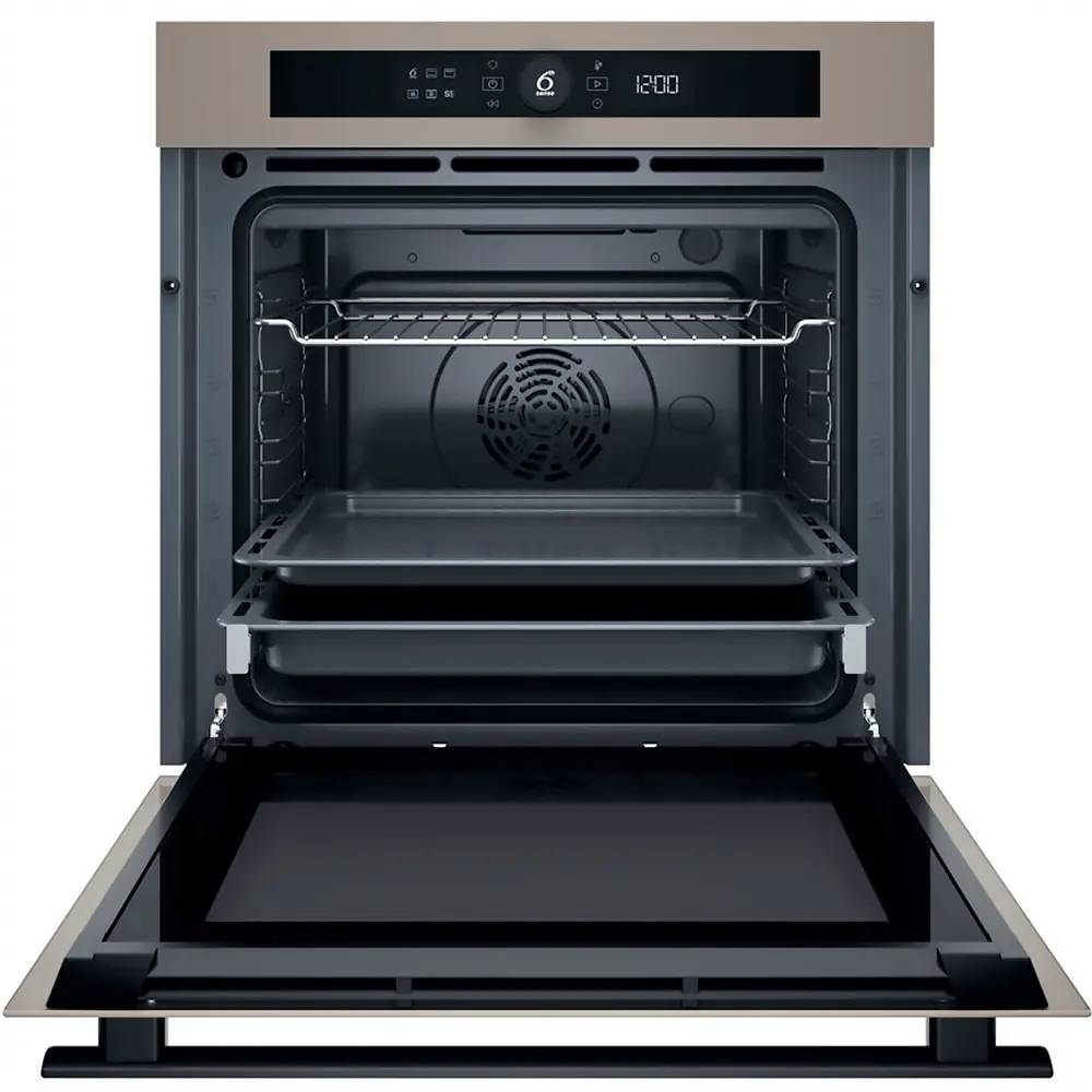 Духовой шкаф WHIRLPOOL WOI4S8CM1SEA Дополнительно Технология 6th Sense, Ready2cook, Multifunction 8, Cook4, функция "пара+", подъем теста, приготовление на пару, выпекание с подрумяниванием, аэрогриль