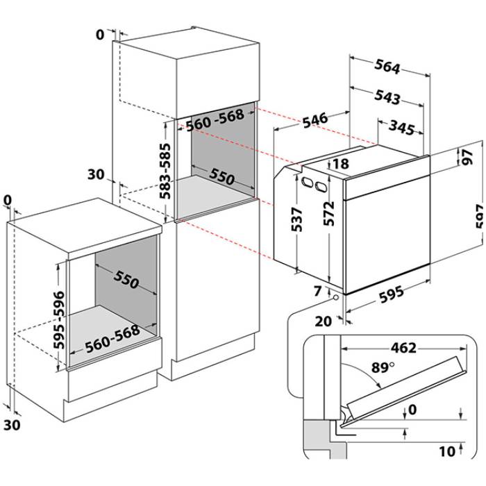 Покупка Духова шафа WHIRLPOOL WOI5S8CM1SBA