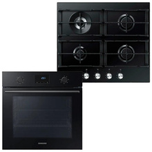 Комплект SAMSUNG духовой шкаф NV68A1110RB/WT + газовая варочная поверхность NA64H3030AK/WT