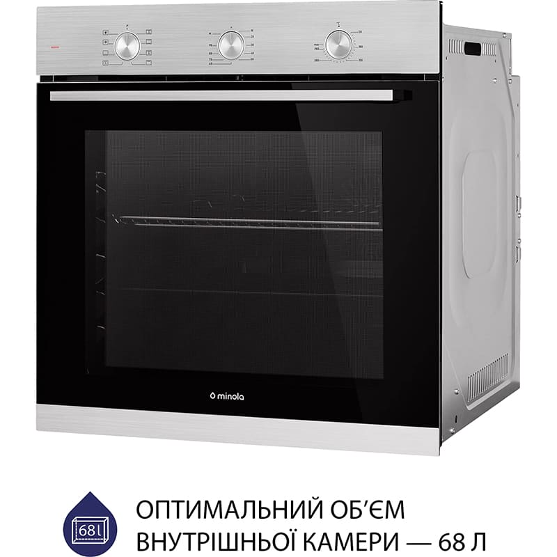Духова шафа MINOLA EO 684 INOX Тип очищення емаль легкого очищення