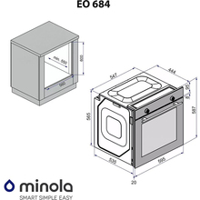 Духова шафа MINOLA EO 684 INOX