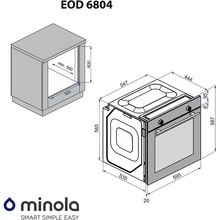 Духовой шкаф MINOLA EOD 6804 Midnight