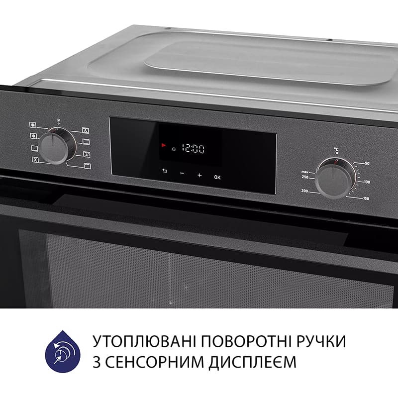 Духовой шкаф MINOLA EOD 6804 Platinum Gray Тип очистки эмаль легкой очистки