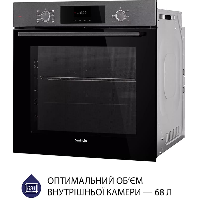 Духовой шкаф MINOLA EOD 6804 Platinum Gray Тип духовки электрическая