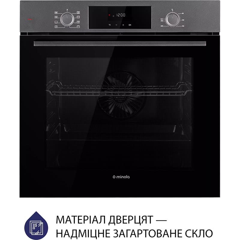 Духовой шкаф MINOLA EOD 6804 Platinum Gray Дополнительно Максимальная мощность: 2509 Вт