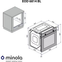 Духовой шкаф MINOLA EOD 6814 BL