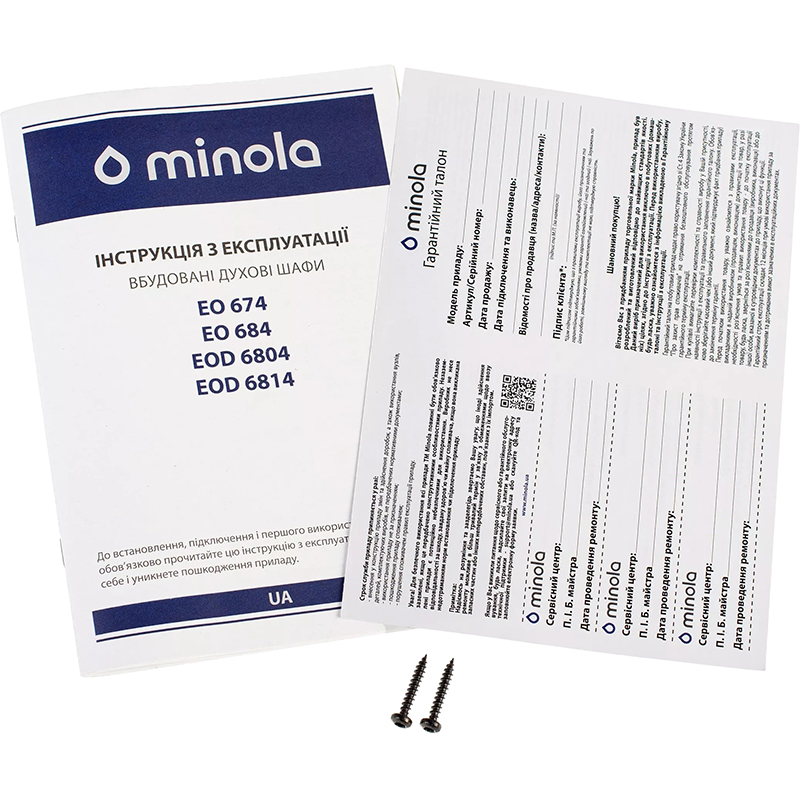 В Фокстрот Духовой шкаф MINOLA EOD 6814 BL