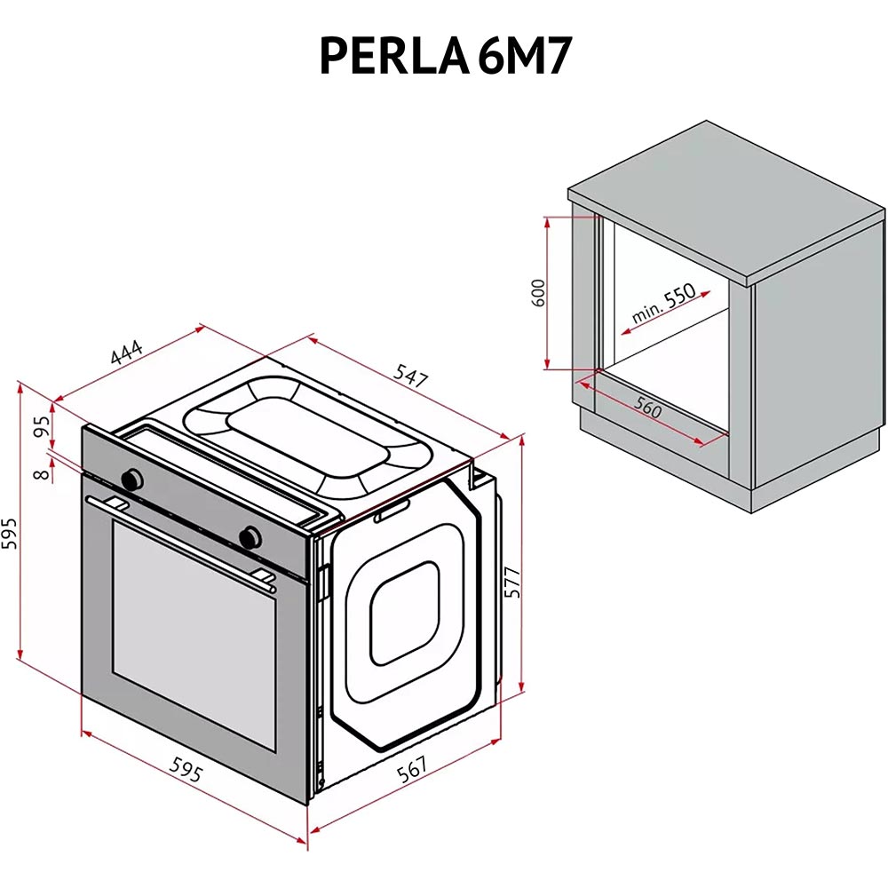В Фокстрот Духовой шкаф PERFELLI Perla 6M7 Inox (0450056)