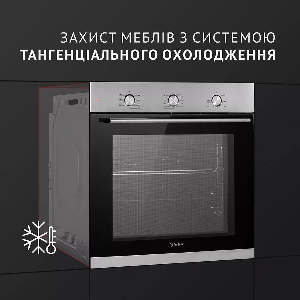 Обзор Духовой шкаф PERFELLI Perla 6M7 Inox (0450056)