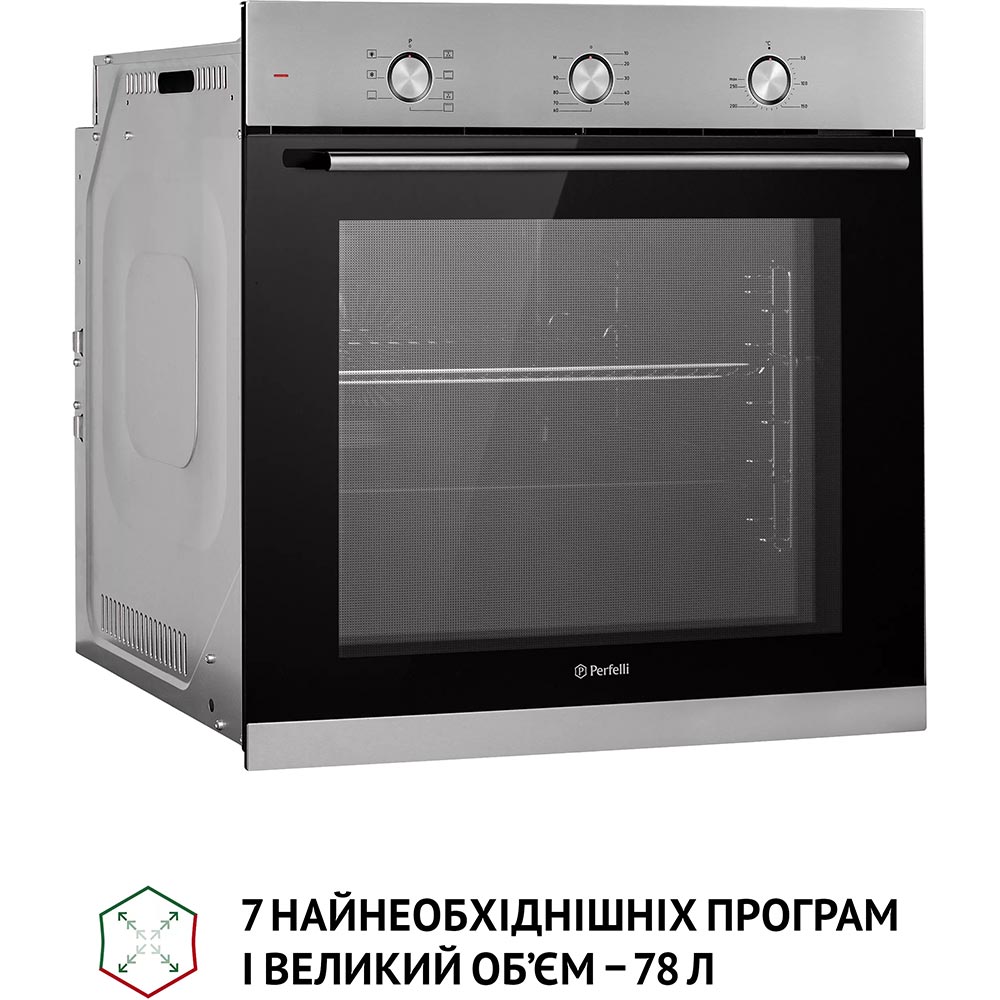 Духовой шкаф PERFELLI Perla 6M7 Inox (0450056) Тип очистки эмаль легкой очистки