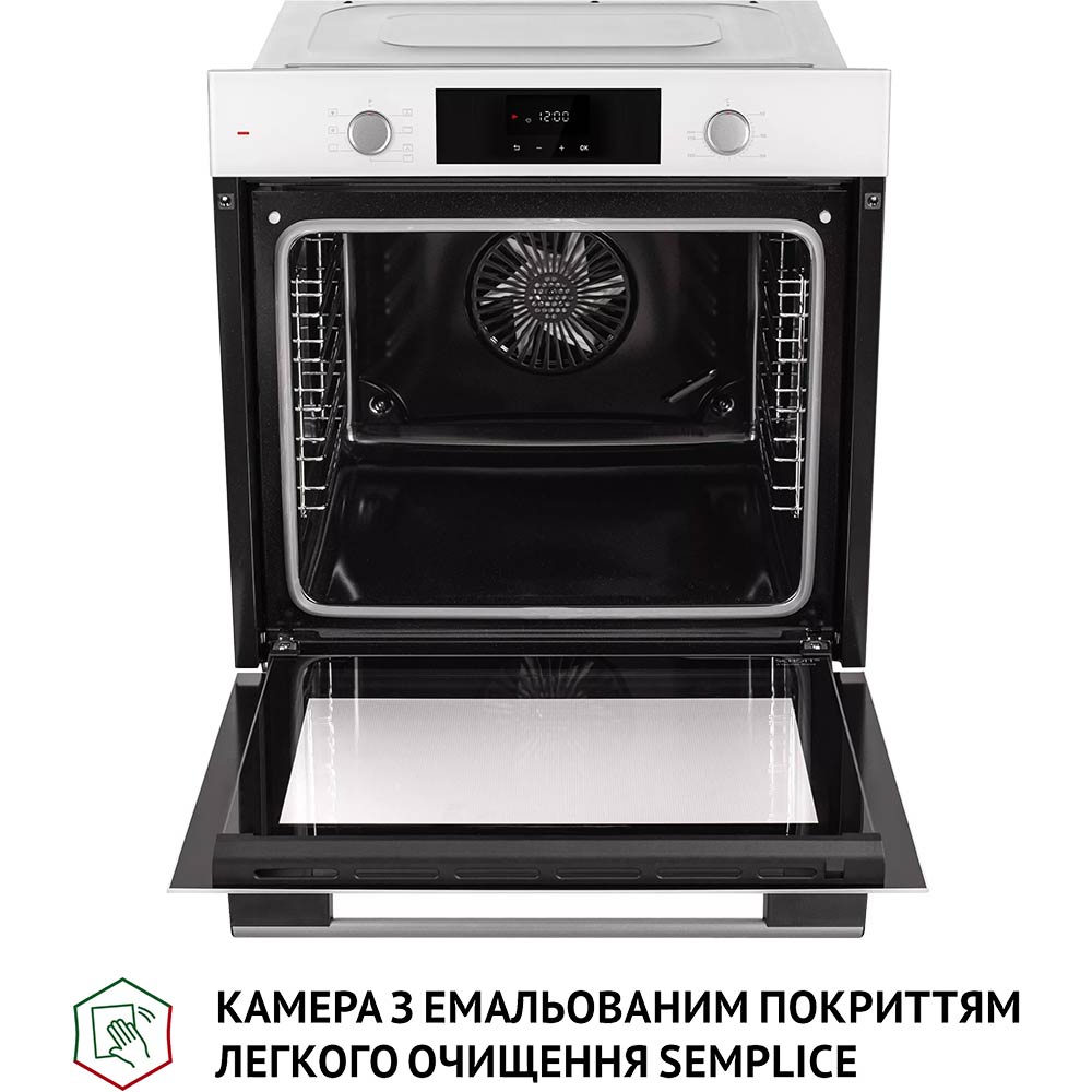 Духовой шкаф PERFELLI Perla 6D7 Bianco (0450058) Тип очистки эмаль легкой очистки