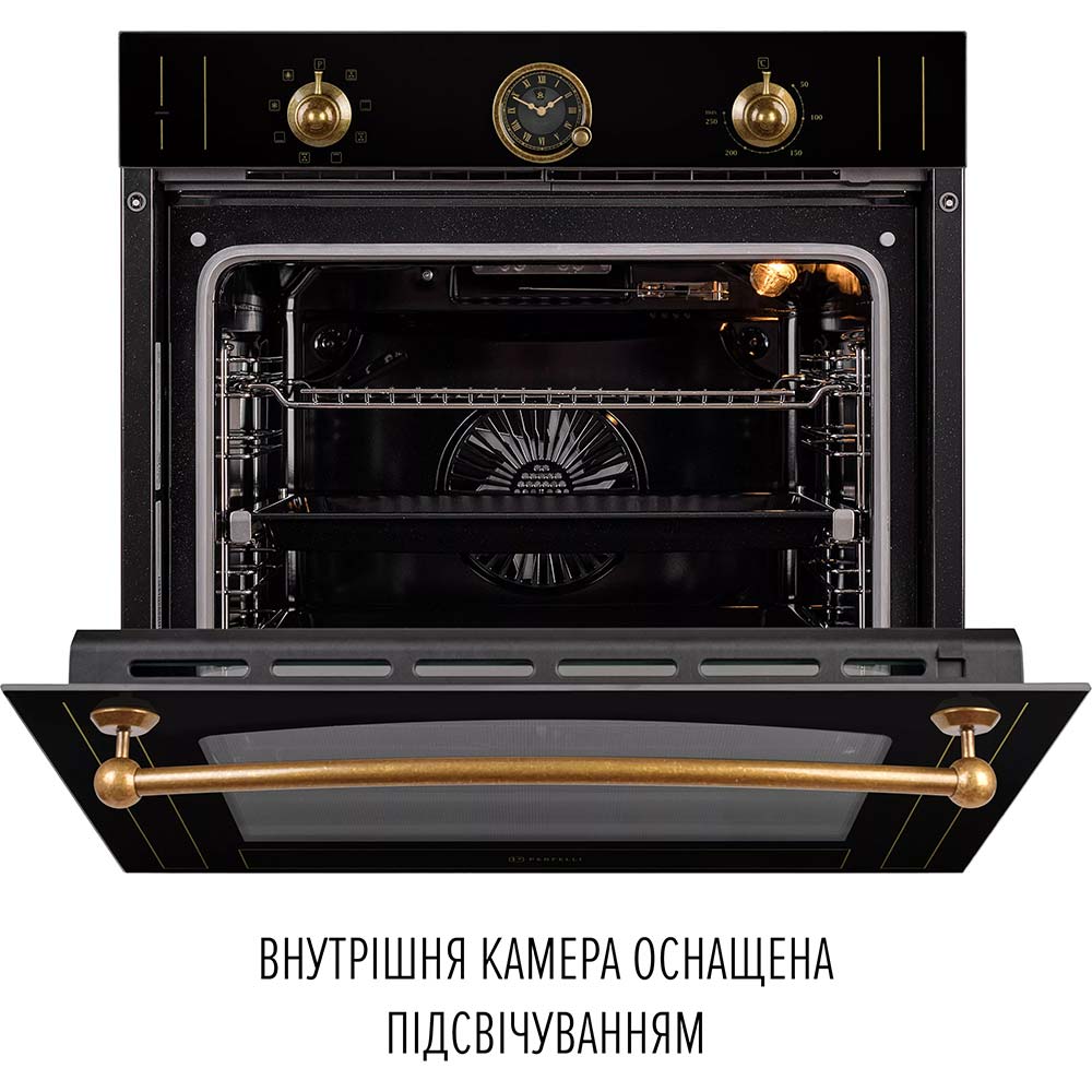 Заказать Духовой шкаф PERFELLI Vintage 6A8N Nero (0450061)