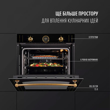 Духовой шкаф PERFELLI Vintage 6A8N Nero (0450061)