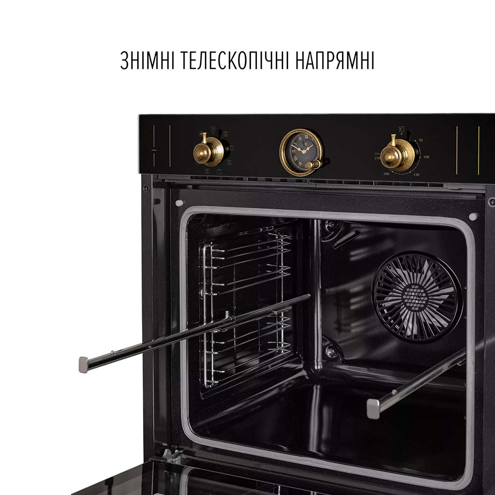 Фото Духовой шкаф PERFELLI Vintage 6A8N Nero (0450061)