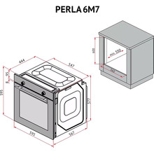 Встраиваемая духовка PERFELLI PERLA 6M7 NERO (0450054)