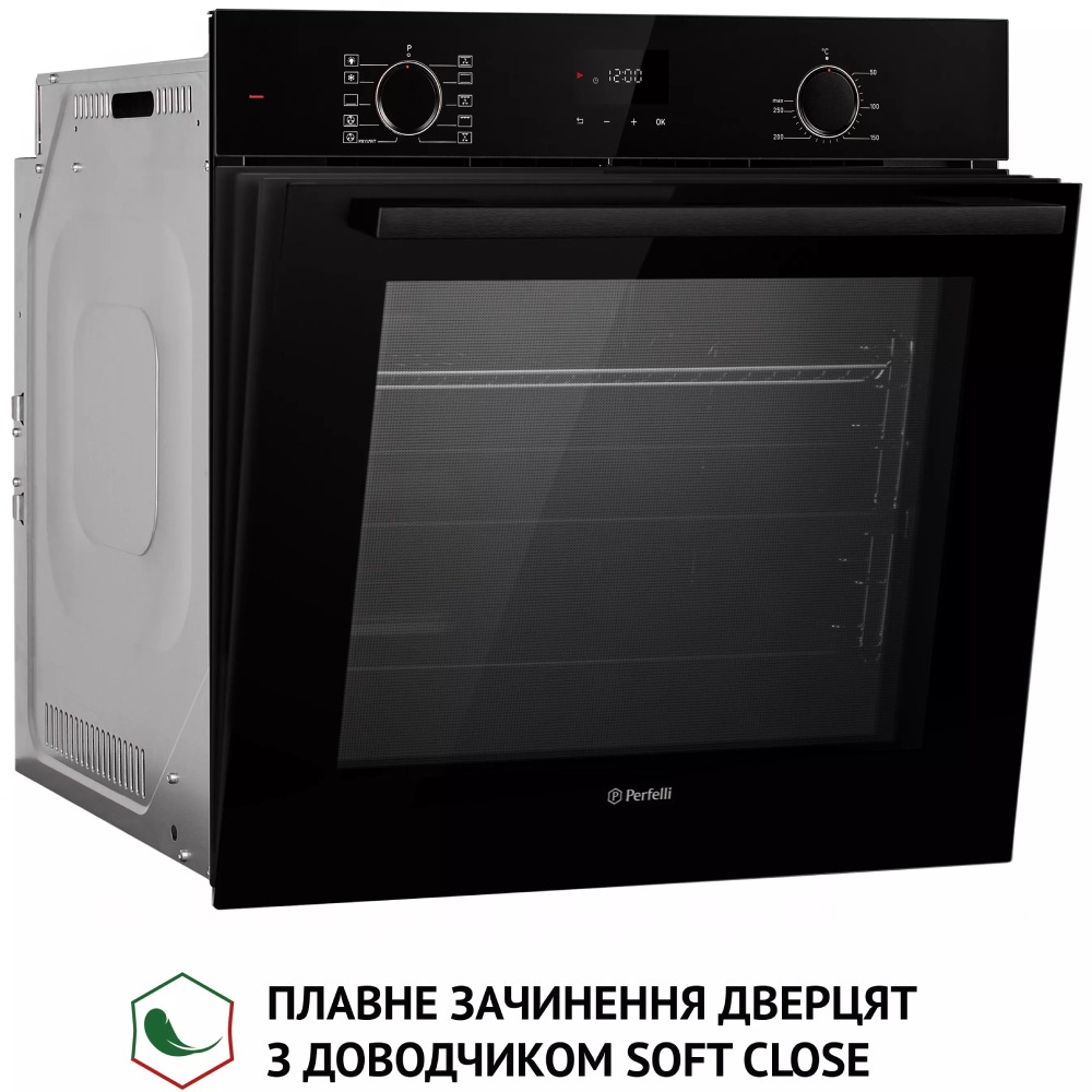 Встраиваемая духовка PERFELLI DIAMOND 6D10N NERO (0450044) Тип очистки эмаль легкой очистки