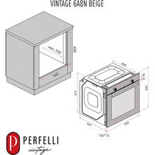 Духовой шкаф PERFELLI Vintage 6A8N Beige (0450062)