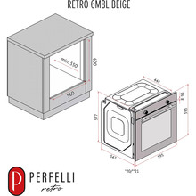 Духовой шкаф PERFELLI Retro 6M8L Beige (0450063)