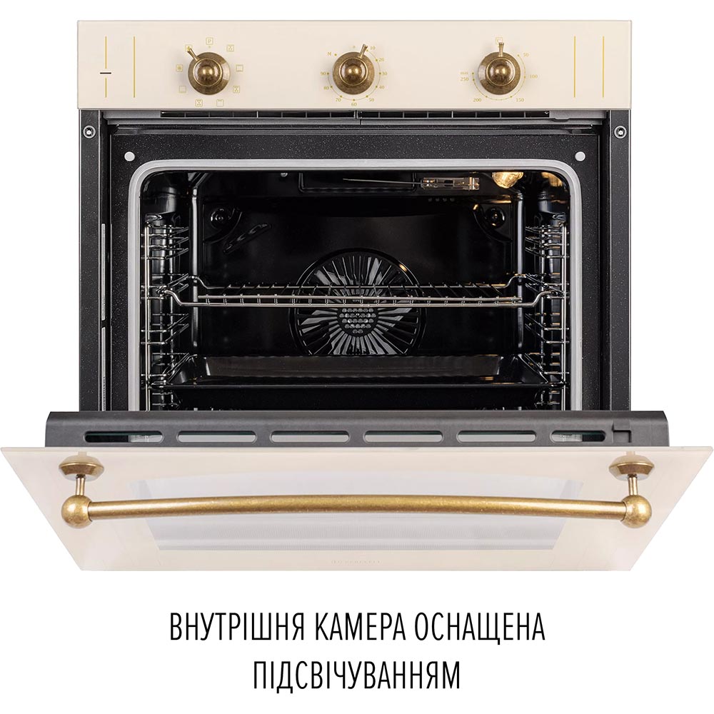 Фото Духовой шкаф PERFELLI Vintage 6M8L Beige (0450064)