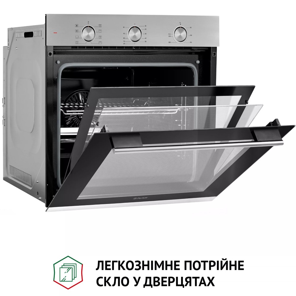 Встраиваемая духовка PERFELLI DIAMOND 6M8L INOX (0450049) Тип очистки эмаль легкой очистки