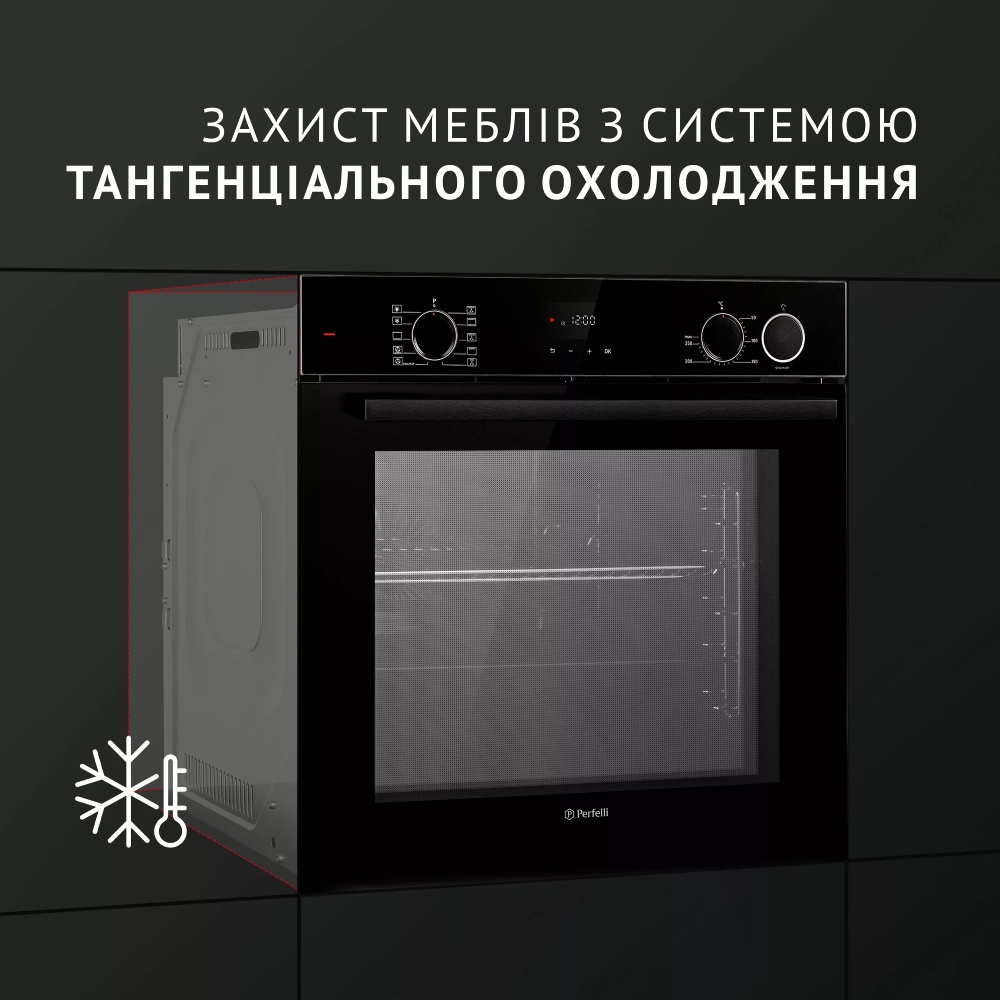 Фото 17 Встраиваемая духовка PERFELLI DIAMOND 6D10NS NERO (0450050)