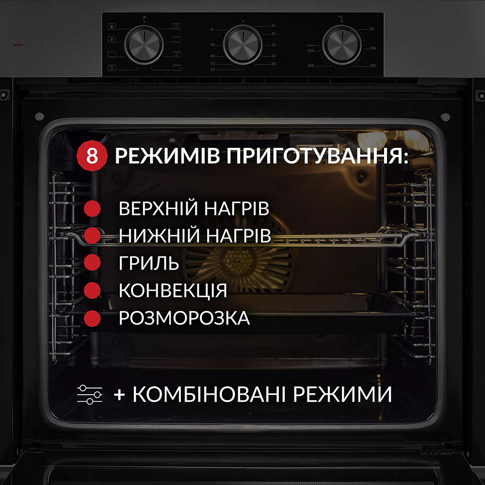 Встраиваемая духовка WEILOR FPO6F8BI Тип очистки эмаль легкой очистки