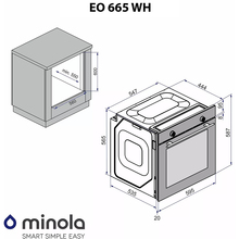 Встраиваемая духовка MINOLA EO 665 WH