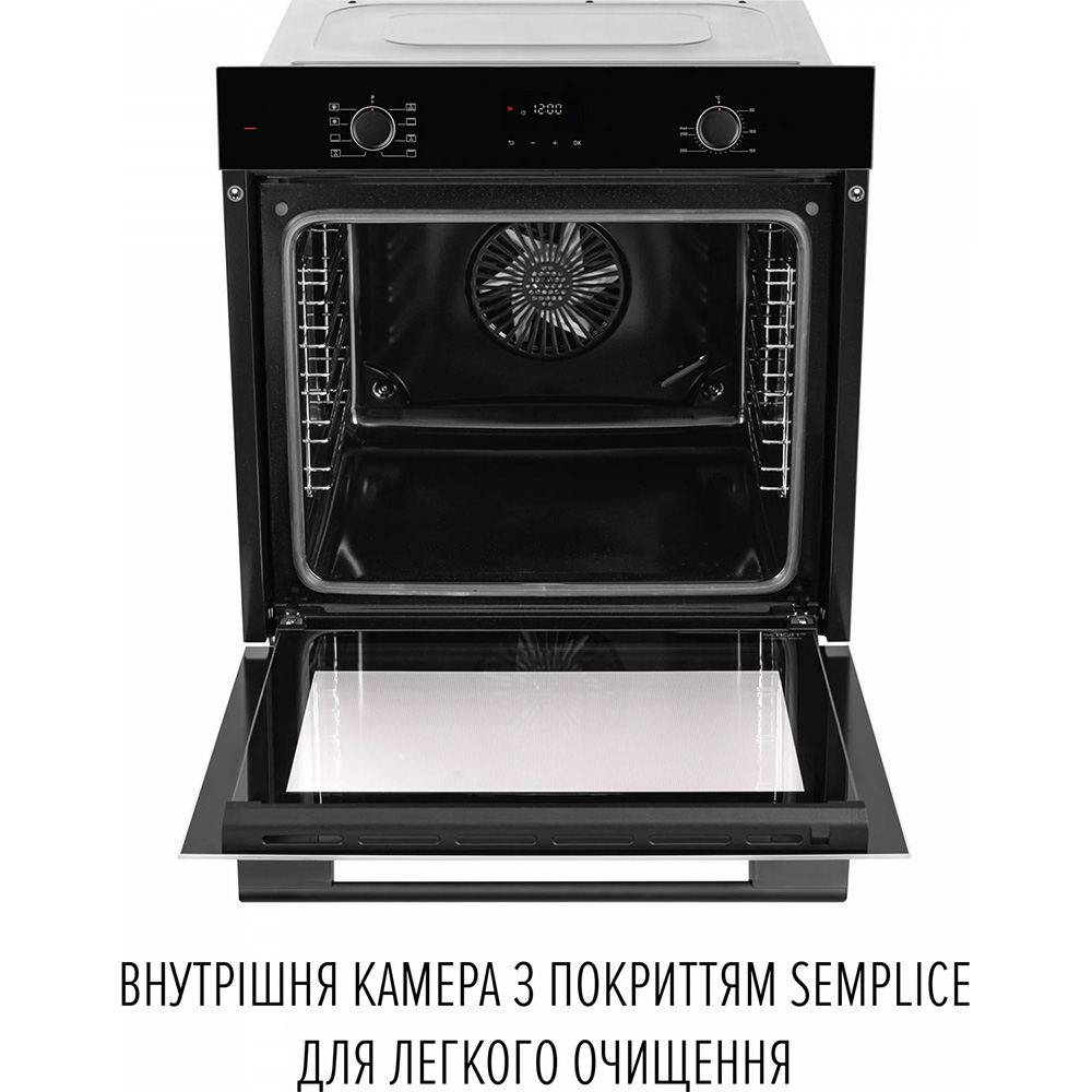 Духовой шкаф PERFELLI Perla 6D8I Nero Объём 73