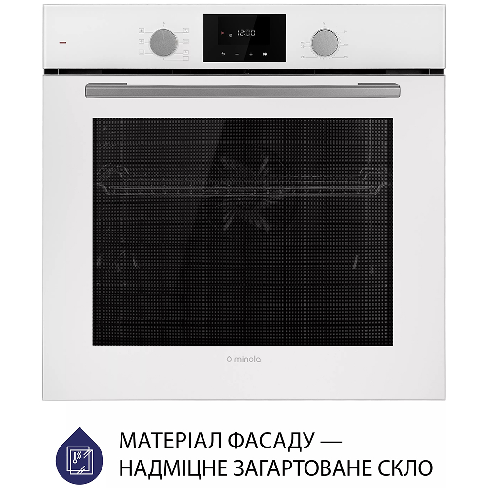 Встраиваемая духовка MINOLA EOD 675 WH Объём 72