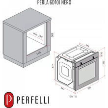 Духовой шкаф PERFELLI Perla 6D10I Nero