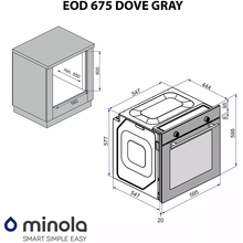 Встраиваемая духовка MINOLA EOD 675 Dove Gray