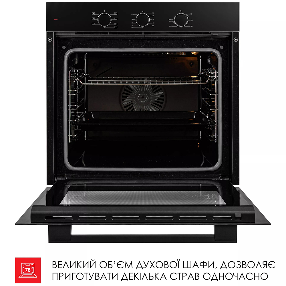 Изображение Встраиваемая духовка WEILOR FPO6F70BK