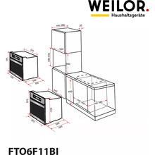 Духовой шкаф WEILOR FTO6F11BI