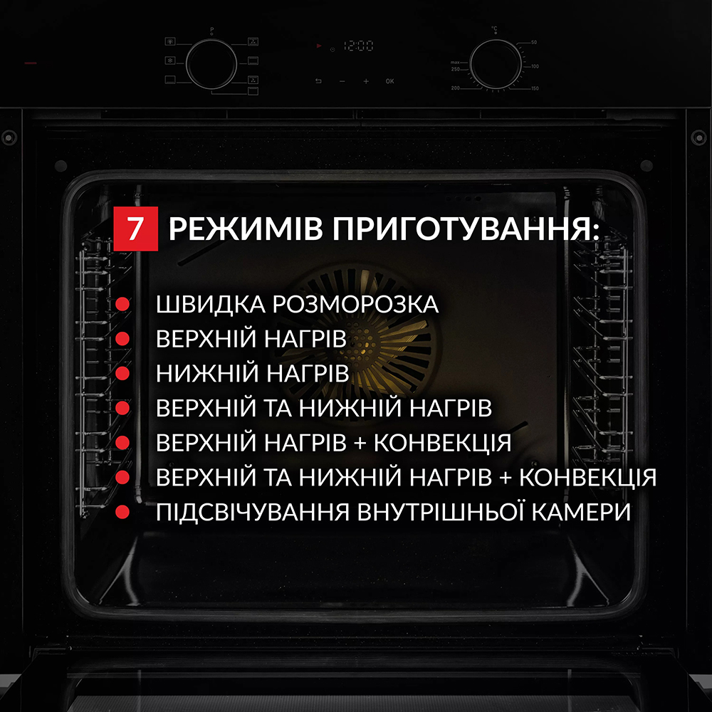 Встраиваемая духовка WEILOR FDO6F70BK Тип очистки эмаль легкой очистки