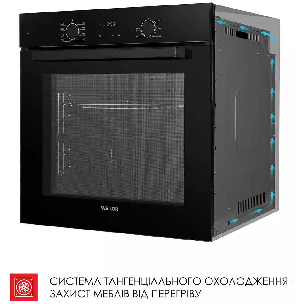 Изображение Встраиваемая духовка WEILOR FDO6F82BK