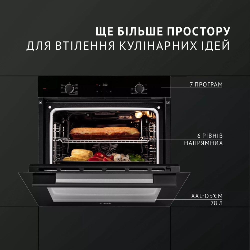 В інтернет магазині Духова шафа PERFELLI PERLA 6D7 NERO (450057)