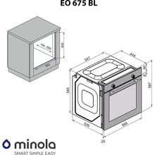 Духова шафа MINOLA EO 675 BL