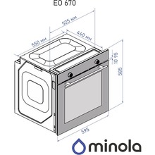 Духова шафа MINOLA EO 670 BL