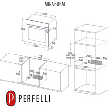 Духовой шкаф PERFELLI MIRA 6D6M Inox